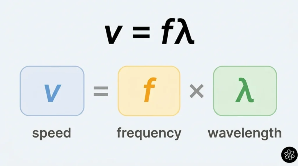 v is equal to f lambda real  v = fλ