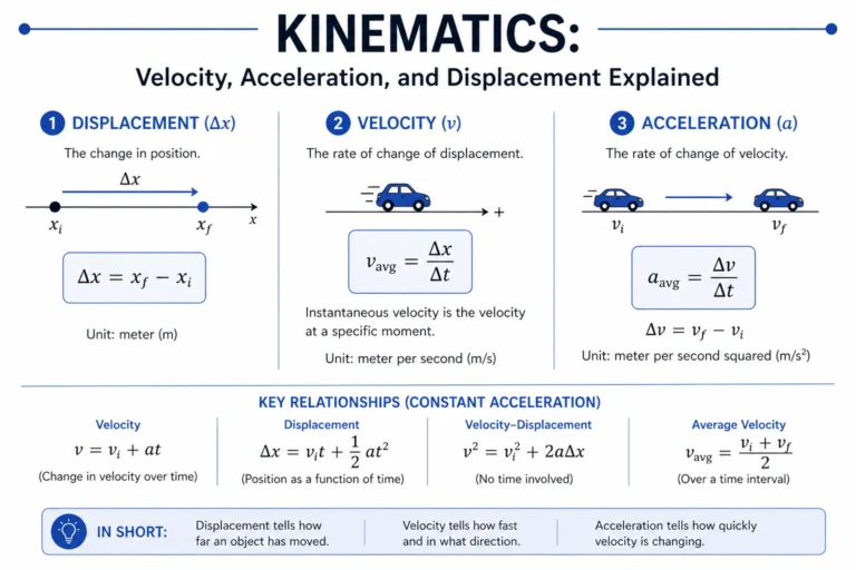 Kinematics: Velocity, Acceleration, and Displacement Explained
