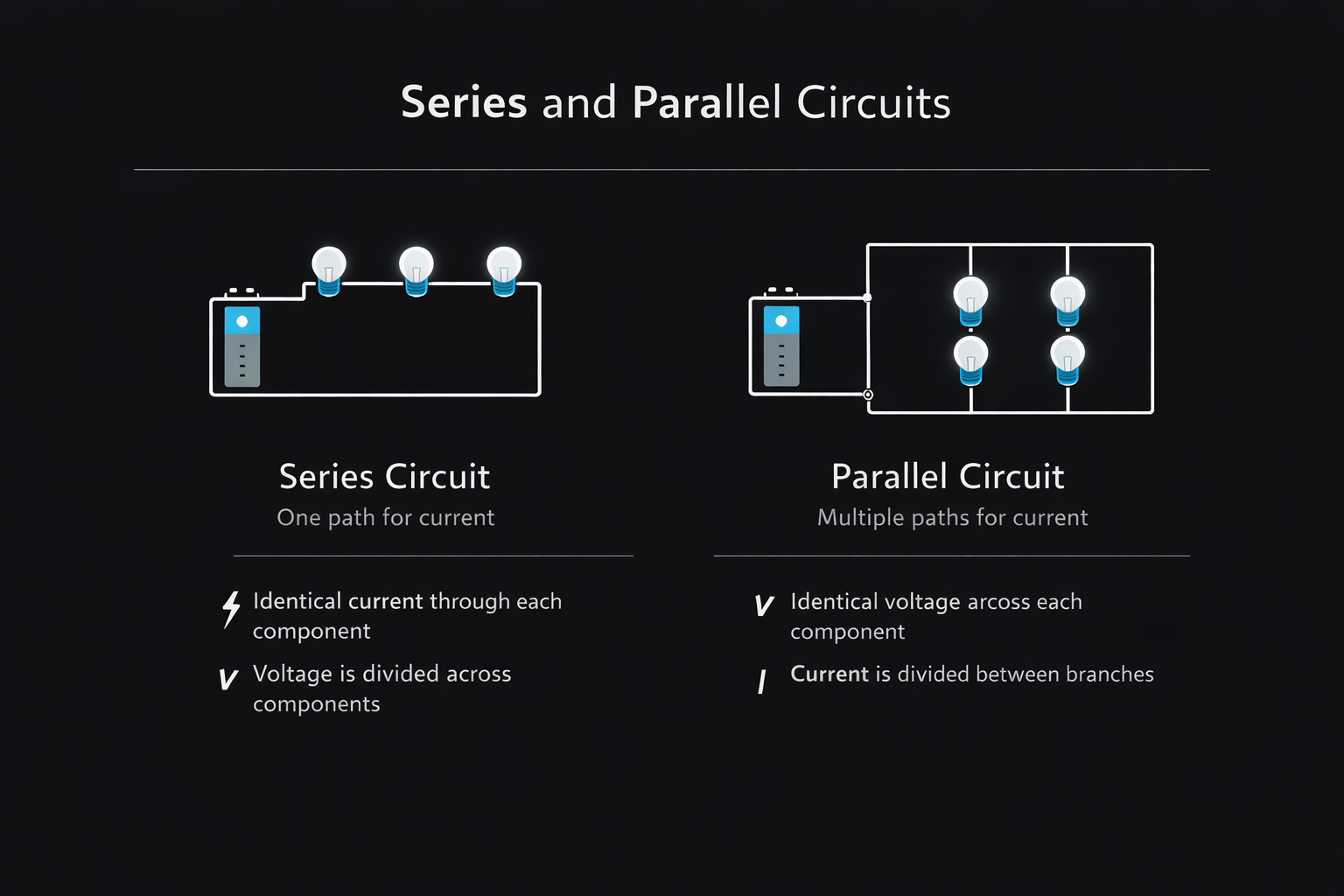 Series and Parallel Circuits.