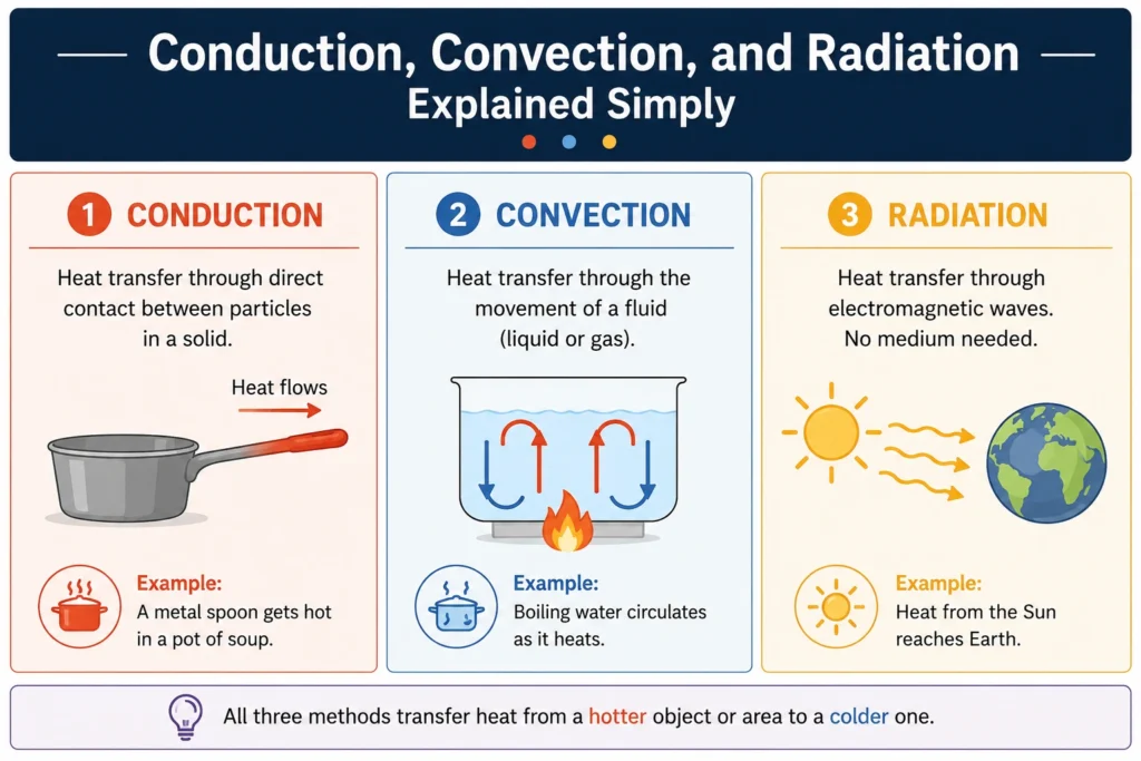 Conduction, Convection, and Radiation
